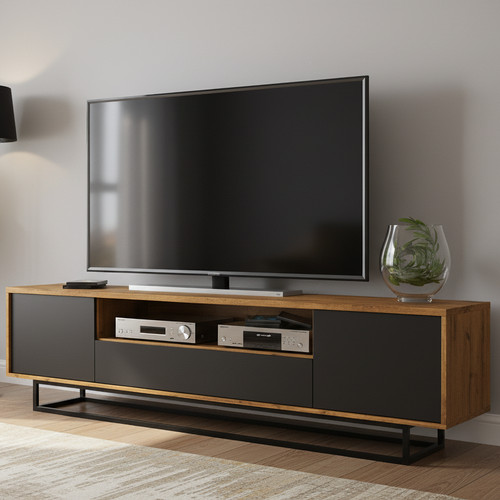 Unit sideboard stand - tv, oak
