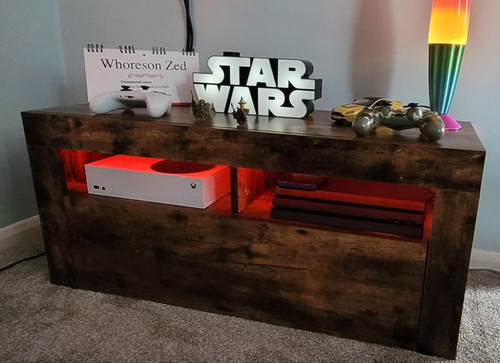 Stand with led lights - tv,