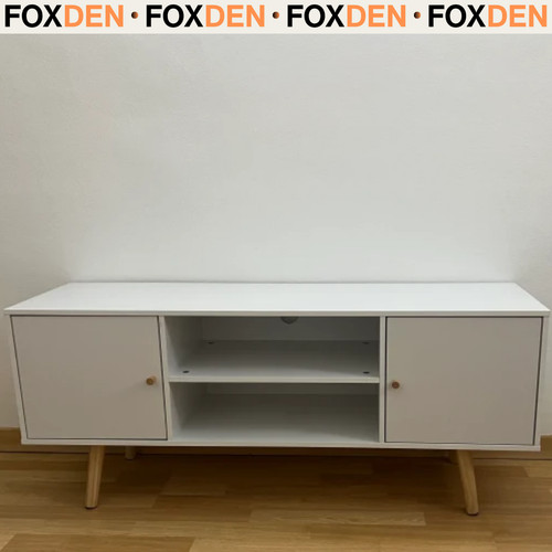 White stand entertainment - white, tv