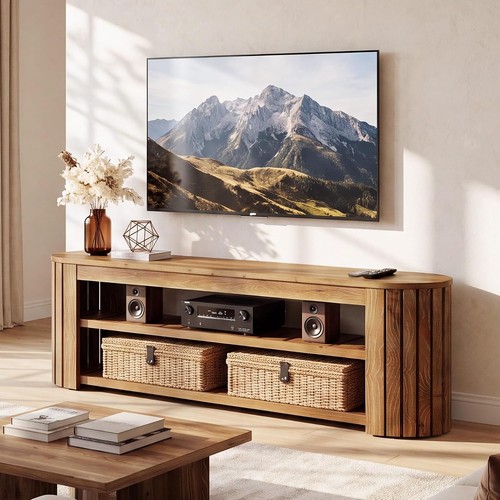Farmhouse solid wood tv - wood,