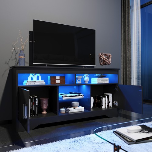 135cm stand cabinet black - 135cm,