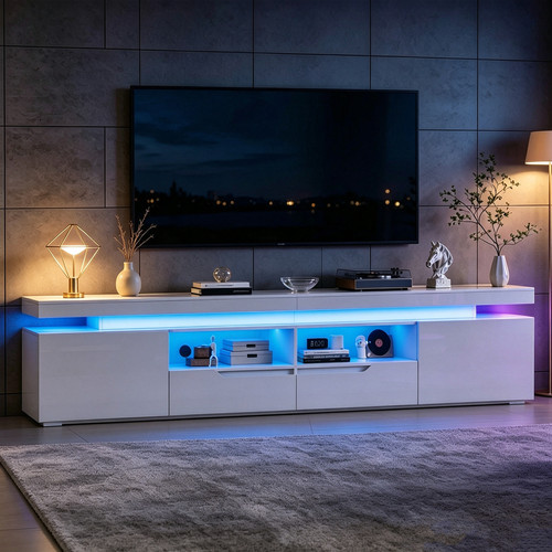 High gloss stand cabinet - high,