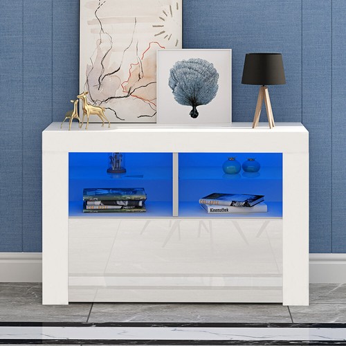 Modern white unit cabinet - white,