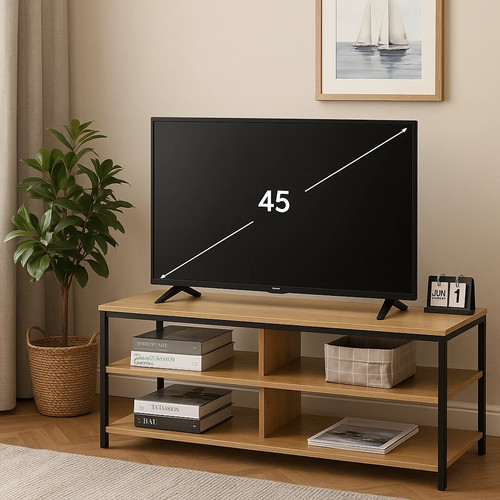 Modern oak stand - oak, tv