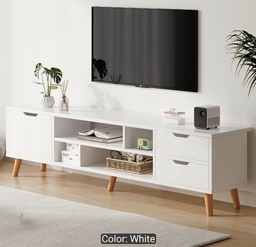 White stand 140cm - tv, unit