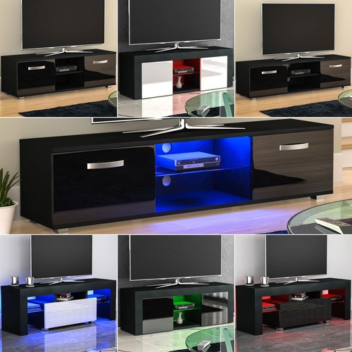 Black unit cabinet stand - black,