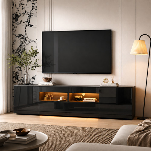 Mmt black high gloss led - black,