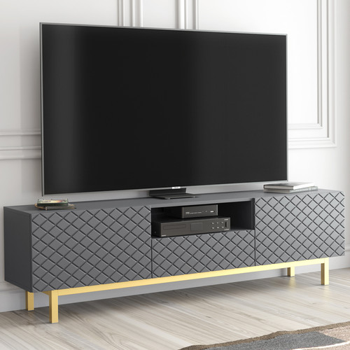 Stand unit cabinet grey - stand, tv